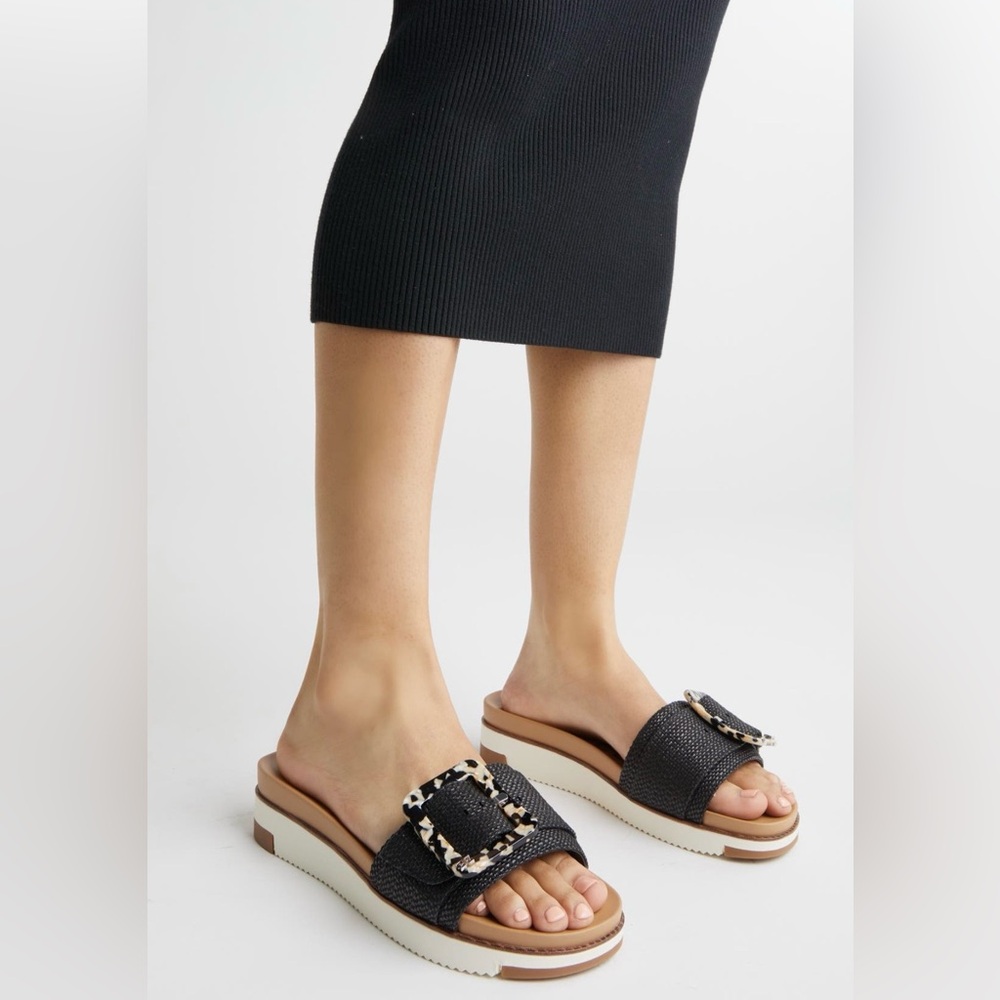 Sam Edelman Ariane Platform Slide Sandal with tortoise Buckle